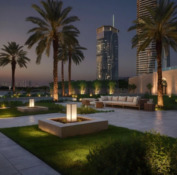 Villa Landscaping in Al Maryah Island Abu Dhabi | Luxury