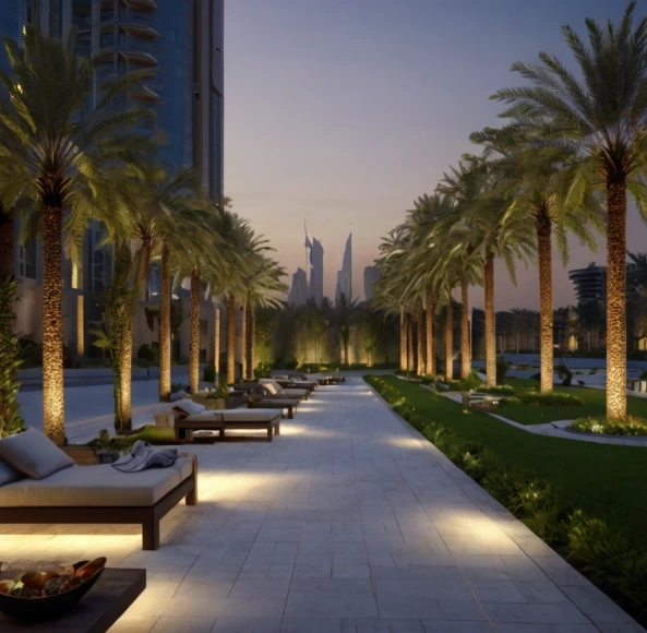 Villa Landscaping in Al Maryah Island Abu Dhabi | Luxury