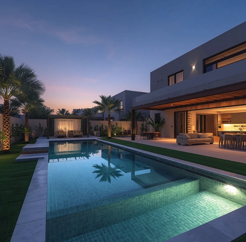 custom garden design, elegant pool landscaping, shaded pergolas, smart irrigation, and premium landscaping in Al Reef Abu Dhabi today. Experience luxury outdoor living with custom garden design, elegant pool landscaping, shaded pergolas, smart irrigation, and premium landscaping in Al Reef Abu Dhabi today.