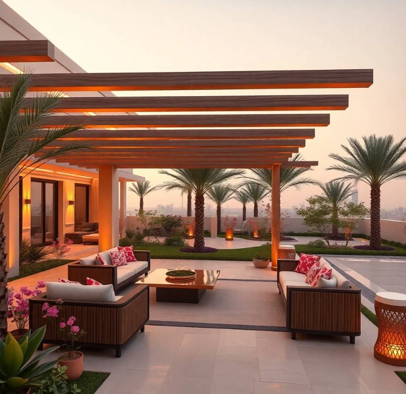 Al Maryah Island Abu Dhabi creating elegant villa landscapes with colorful flowers, ornamental plants, decorative stone pathways, and luxury outdoor living. Premium garden design in Al Maryah Island Abu Dhabi creating elegant villa landscapes with colorful flowers, ornamental plants, decorative stone pathways, and luxury outdoor living.