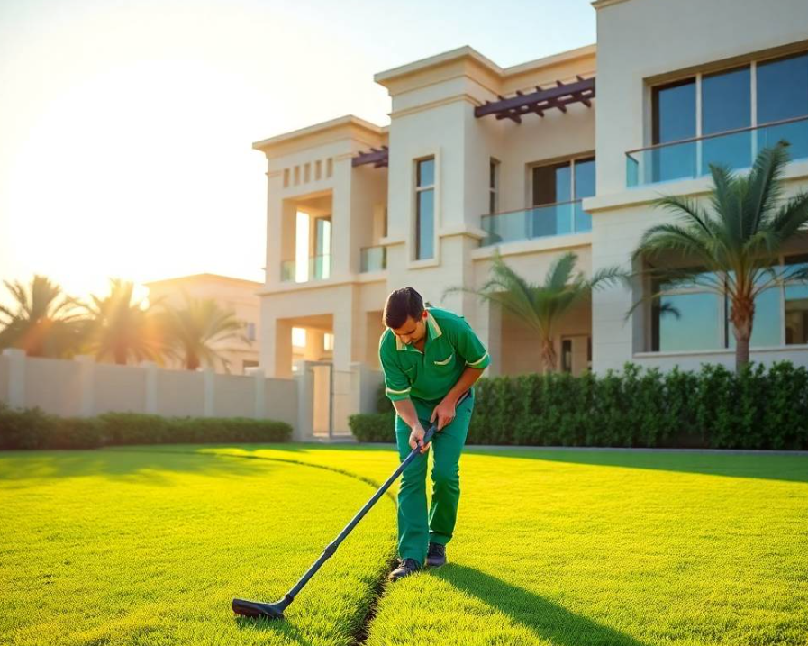 Maintain a greener Khalifa City garden with expert landscaping, irrigation care, lawn maintenance, planting and seasonal garden improvement services.