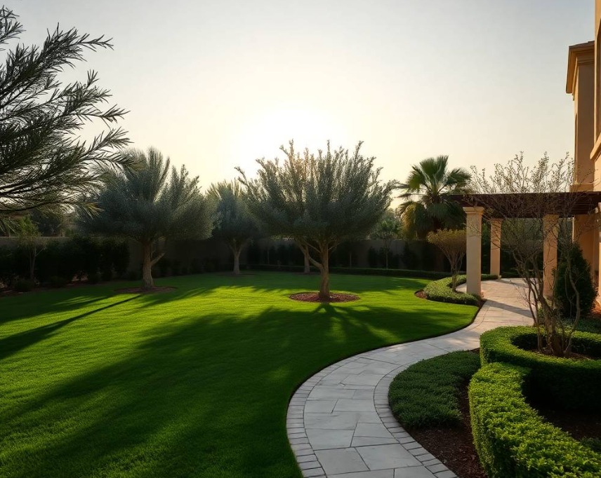 Maintain a greener Al Raha Beach garden with expert landscaping, irrigation care, lawn maintenance, planting and seasonal garden improvement services.