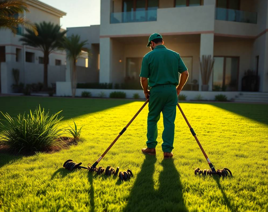 Get complete garden maintenance in Al Reef Abu Dhabi, including pruning, lawn care, planting, fertilization, irrigation and landscape improvements.