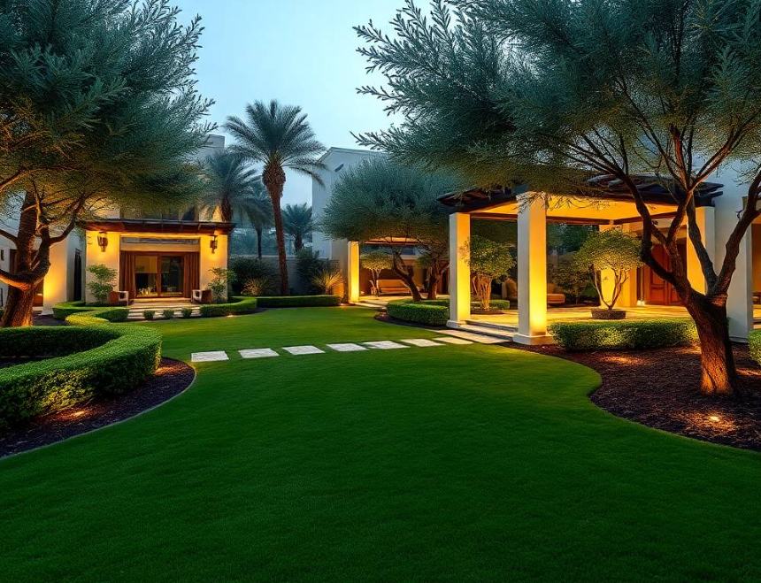 Maintain a greener Al Bateen garden with expert landscaping, irrigation care, lawn maintenance, planting and seasonal garden improvement services.