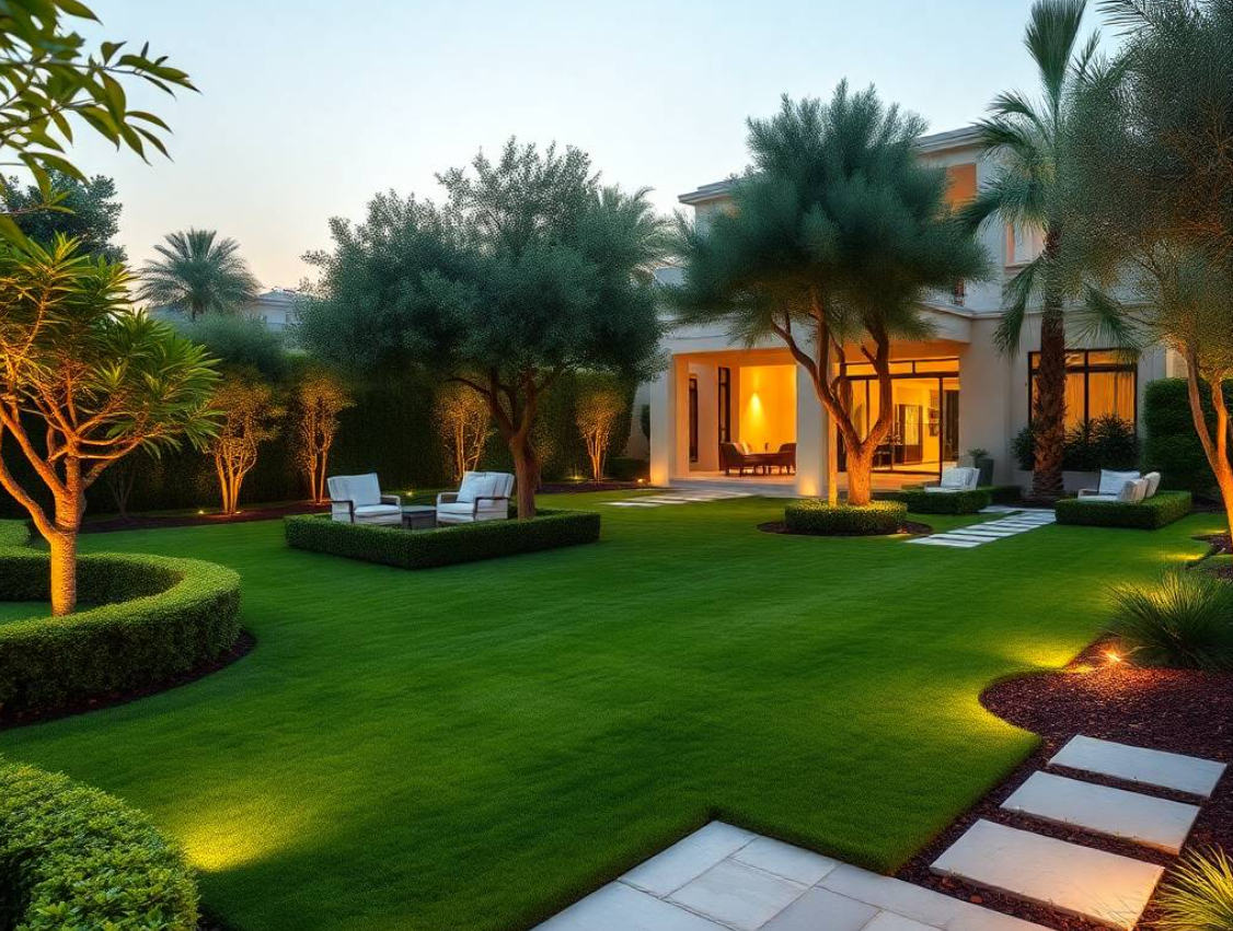 Get complete garden maintenance in Al Karamah Abu Dhabi, including pruning, lawn care, planting, fertilization, irrigation and landscape improvements.