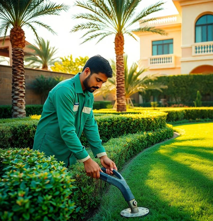 Maintain a greener Reem Island garden with expert irrigation care, lawn maintenance, planting, pruning and seasonal landscape improvement services.