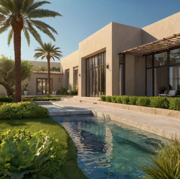 Attractive outdoor spaces for offices and commercial buildings