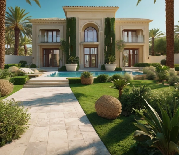 Upgrade your home garden in Delma Island with expert landscaping. Sustainable designs, smart irrigation, and heat-resistant plants for all properties.