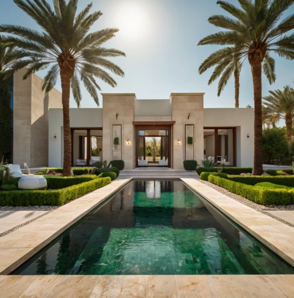 Premium landscaping and gardening in Al Falah Abu Dhabi. Villa landscaping, irrigation services, hardscaping, artificial grass, and poolside gardens.