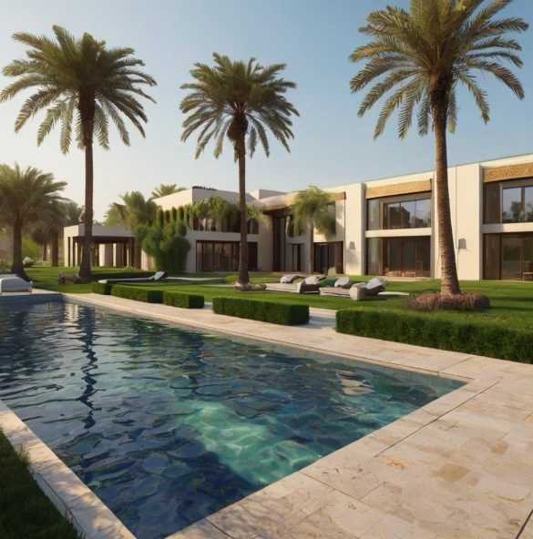 Villa Landscaping Khalifa City Abu Dhabi | Outdoor Experts | Khalifa City, Abu Dhabi