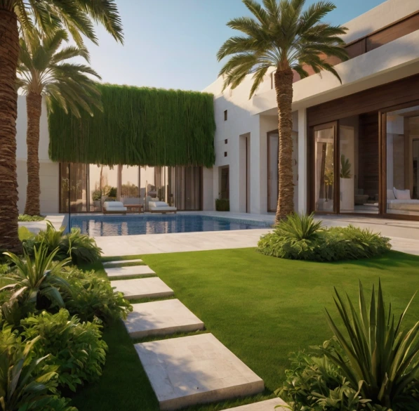 Garden Landscaping Al Bateen Abu Dhabi | Modern Outdoor Design Garden Landscaping Al Bateen Abu Dhabi | Modern Outdoor Design