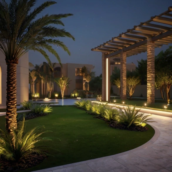 Garden Landscaping in Al Shawamekh Abu Dhabi | Modern Designs