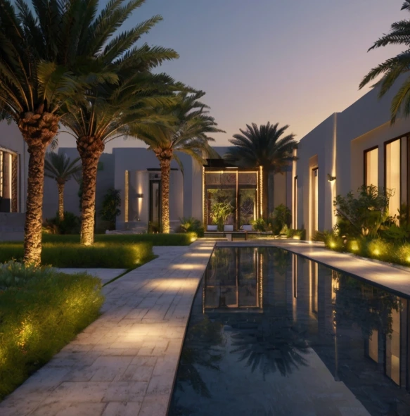 Garden Landscaping in Al Shawamekh Abu Dhabi | Modern Designs